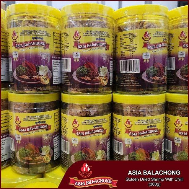 Asia Golden Shrimp Balachong Jar 300gm