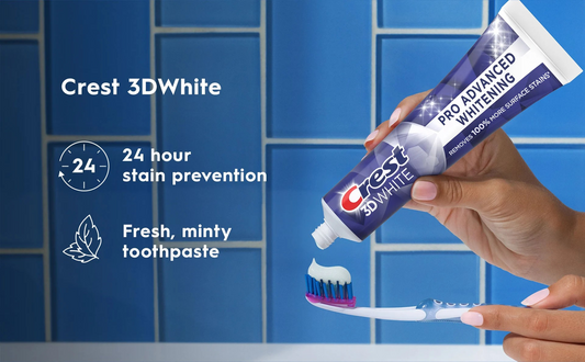 Crest 3D White Fluoride Anticavity Toothpaste 5.2Oz