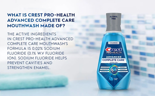 Crest Pro Health Anticavity Fluoride Mouth Wash (Alcohol Free)
