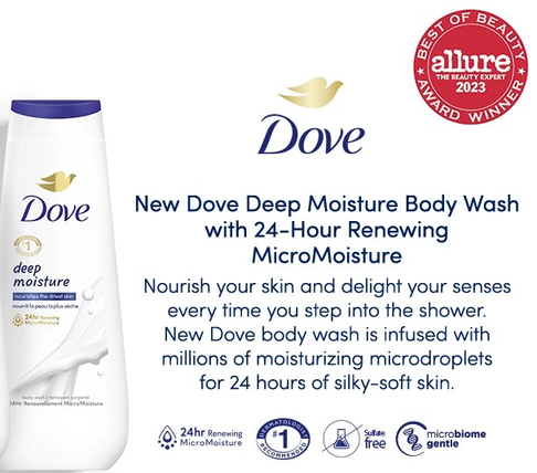 Dove Deep Moisture Body Wash 23 OZ (680 ml)