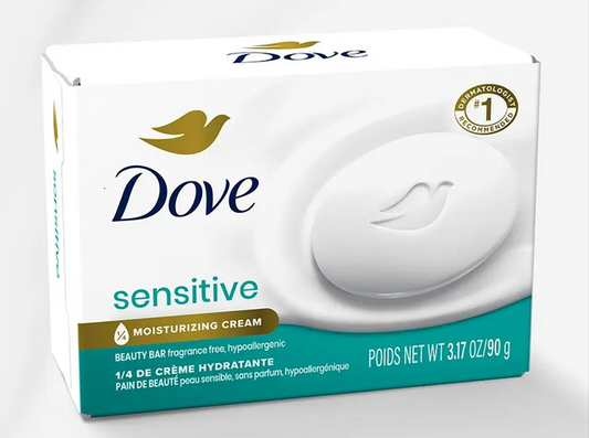Dove Sensitive Beauty Bar with Moisturizing Cream 3.75Oz