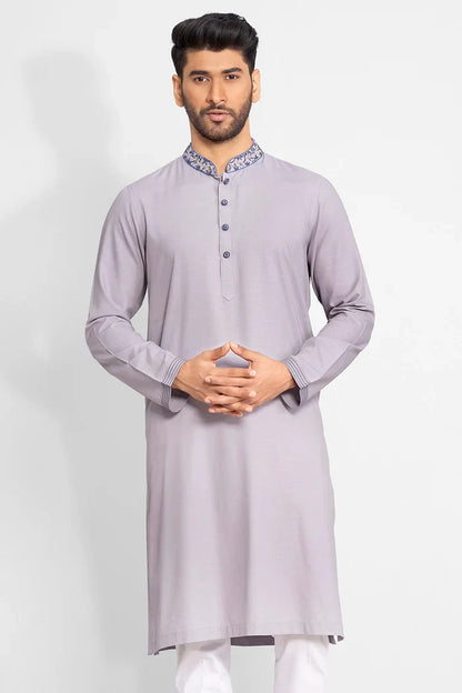 Hand Embroidered Regular Fit Punjabi