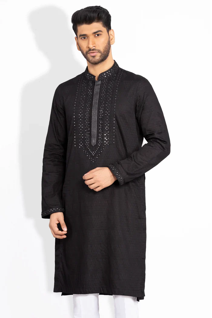 Glass Worked Slim Fit Panjabi
