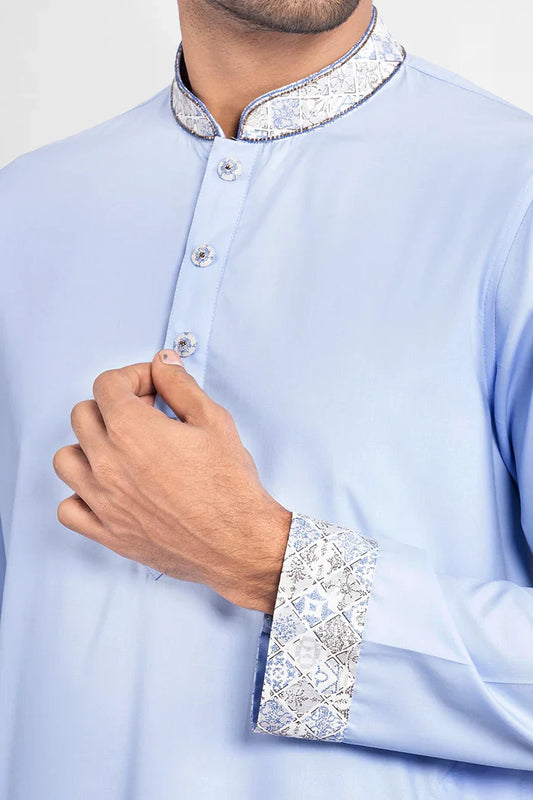 Hand Embroidered Regular Fit Punjabi