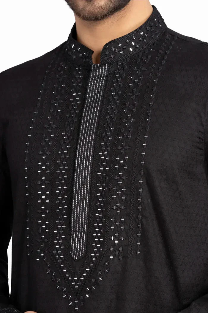 Glass Worked Slim Fit Panjabi