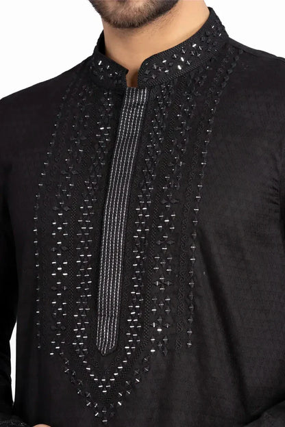 Glass Worked Slim Fit Panjabi