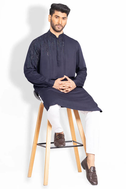 Zadorzi Worked Slim Fit Panjabi