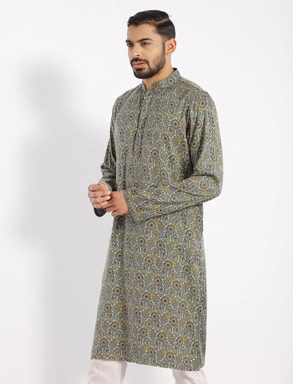 Digital Printed Slim Fit Panjabi