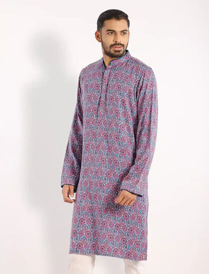 Digital Printed Slim Fit Panjabi