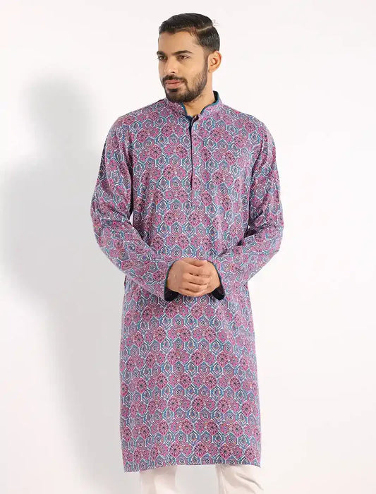 Digital Printed Slim Fit Panjabi