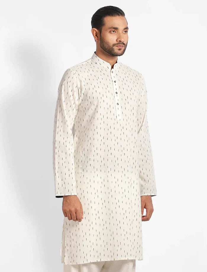 All Over Printed Slim Fit Panjabi