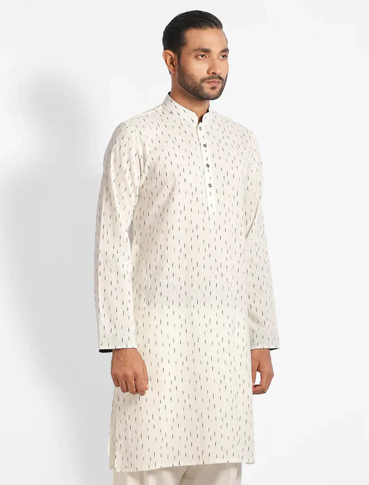 All Over Printed Slim Fit Panjabi