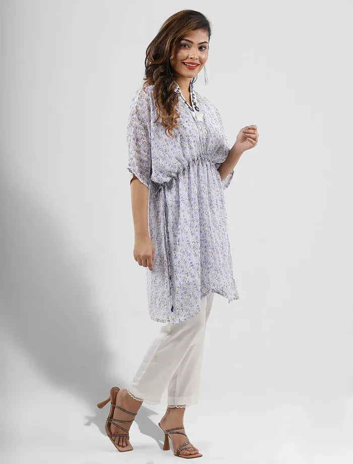 Zardozi Worked Printed Kimono