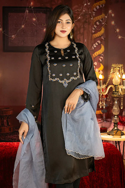 Zardozi Worked Three Piece Set