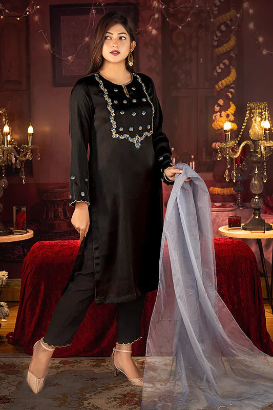 Zardozi Worked Three Piece Set