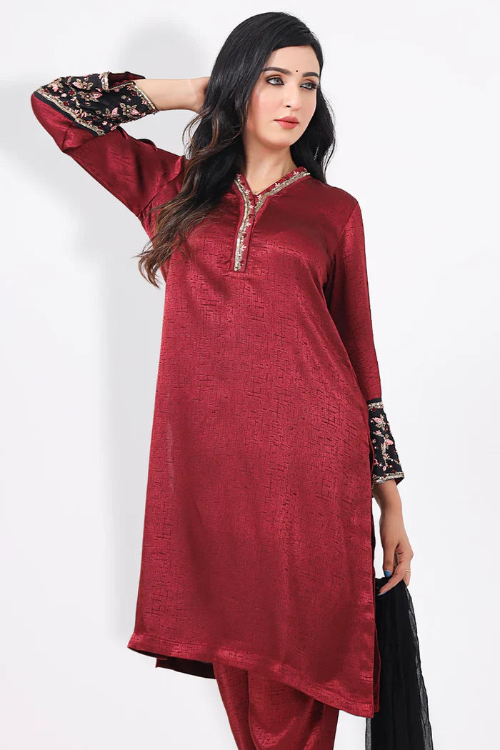 Zardozi Worked Three Piece Set