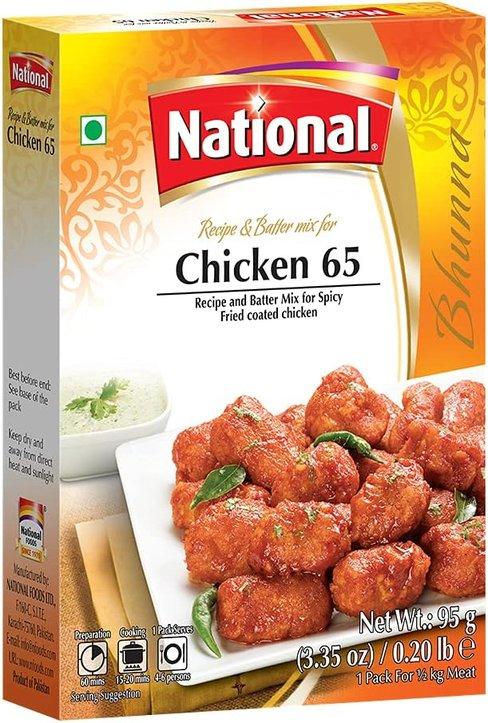 National Chicken 65 Recipe & Batter Mix 3.35 oz (95g)