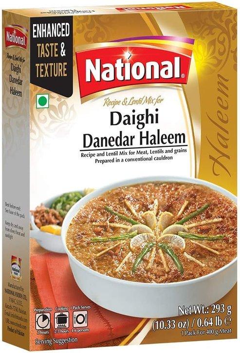 National Daighi Danedar Haleem Recipe & Lentil Mix 10.33 oz (293g)