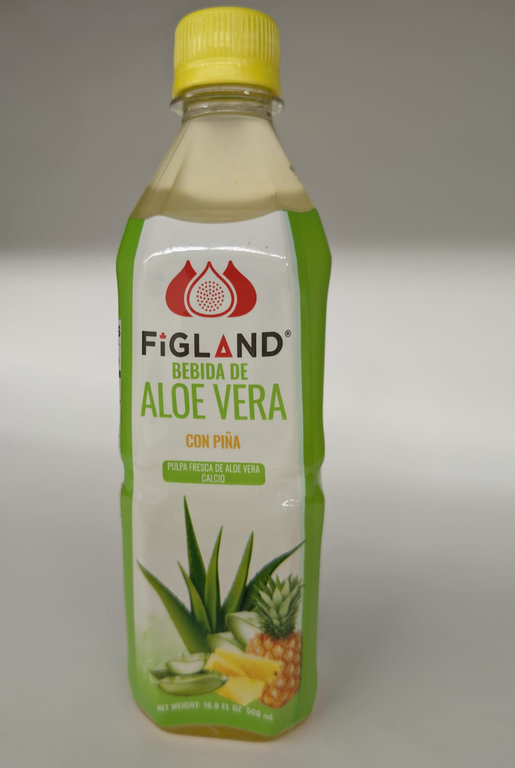 FIGLAND Real Aloe Vera Drink With Pineapple Flavour
