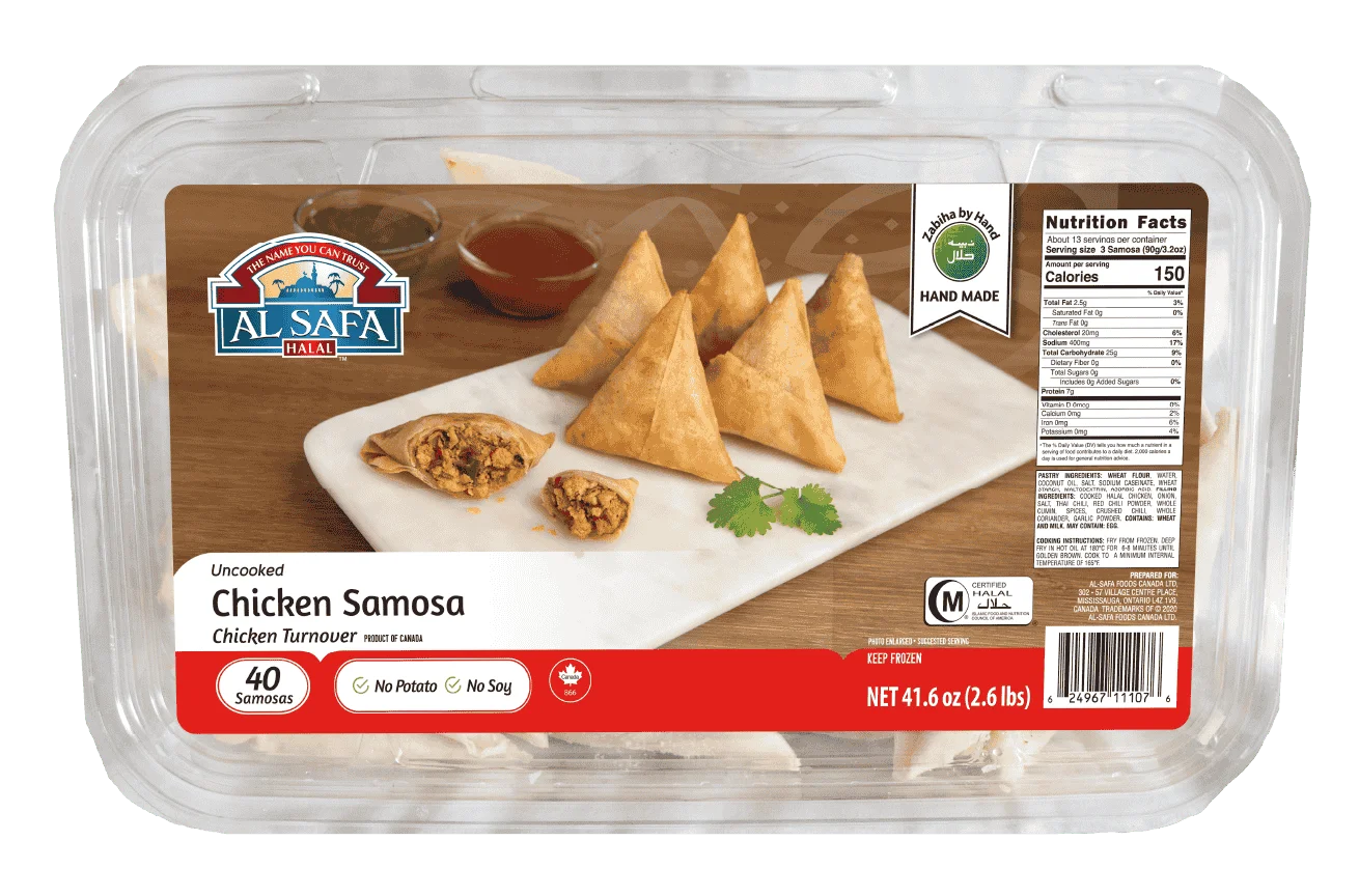 Al Safa Chicken Samosa Value Pack (40pcs) 2.6 lb