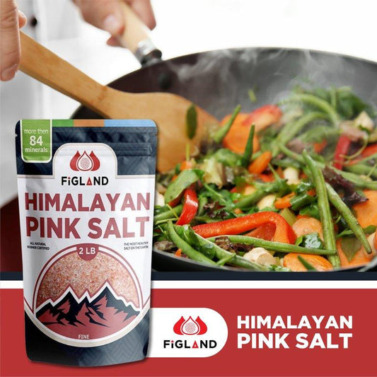 FIGLAND Himalayan Pink Salt 100% Natural fine Salt 2 LB