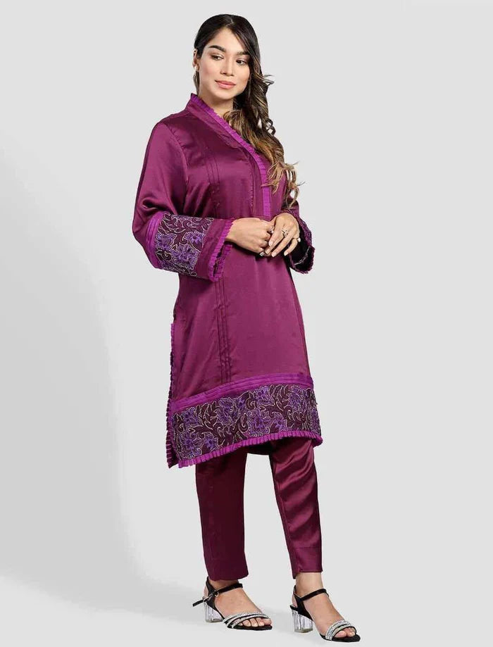 Regular Fit Cutwork Kameez