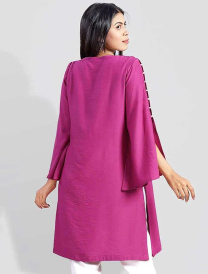 Regular Fit Embroidered Kameez
