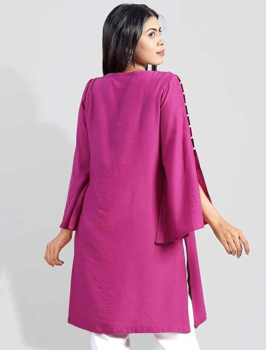 Regular Fit Embroidered Kameez