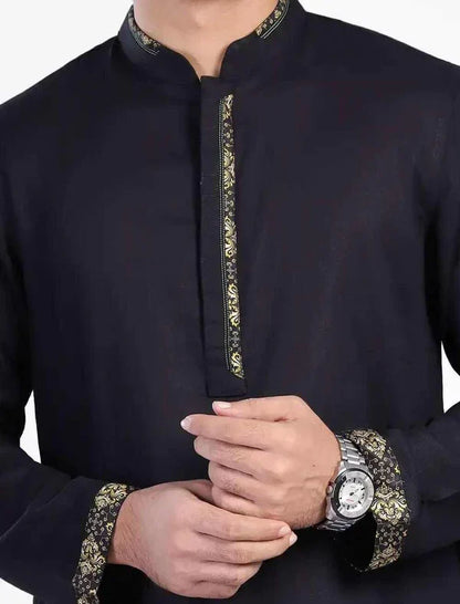 Simple Contrast Regular Fit Panjabi